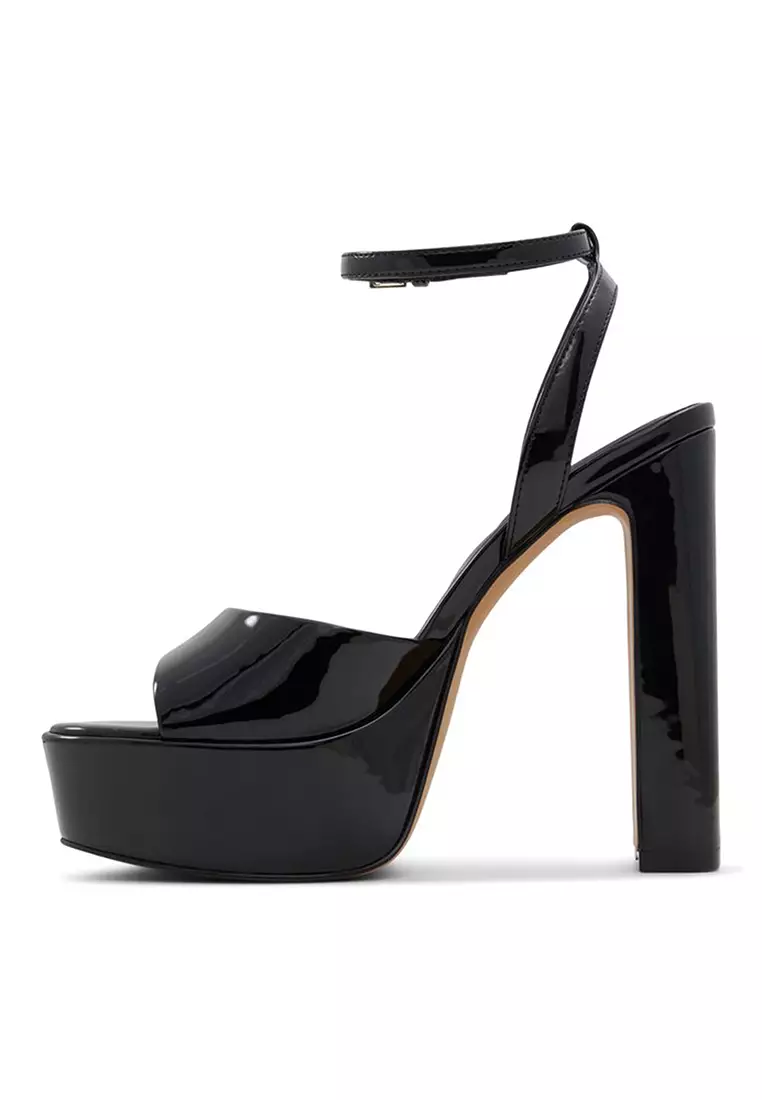 Aldo black platform on sale heels