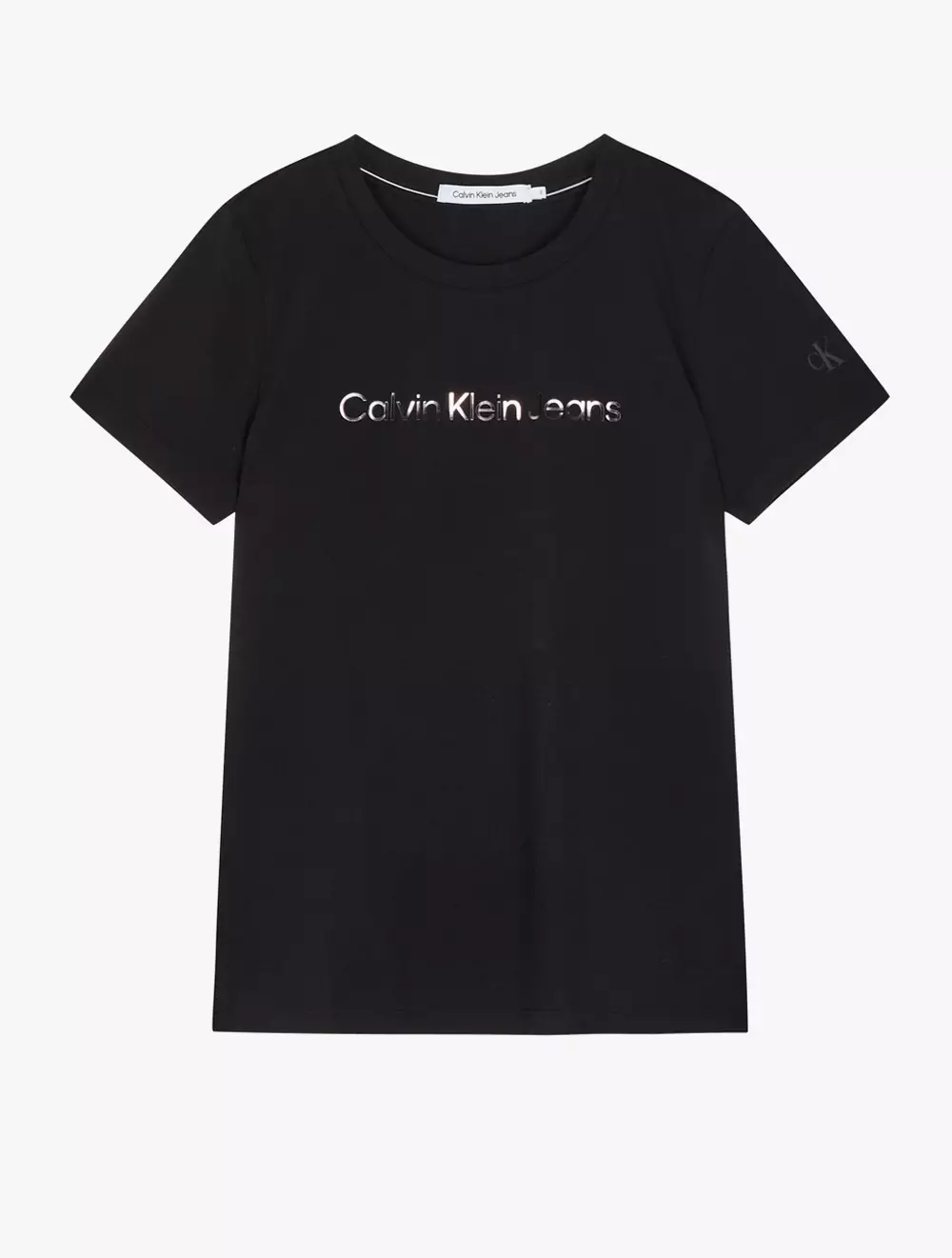 CALVIN KLEIN JEANS - INSTITUTIONAL SLIM FIT SHORT SLEEVE T-SHIRT - Black - black