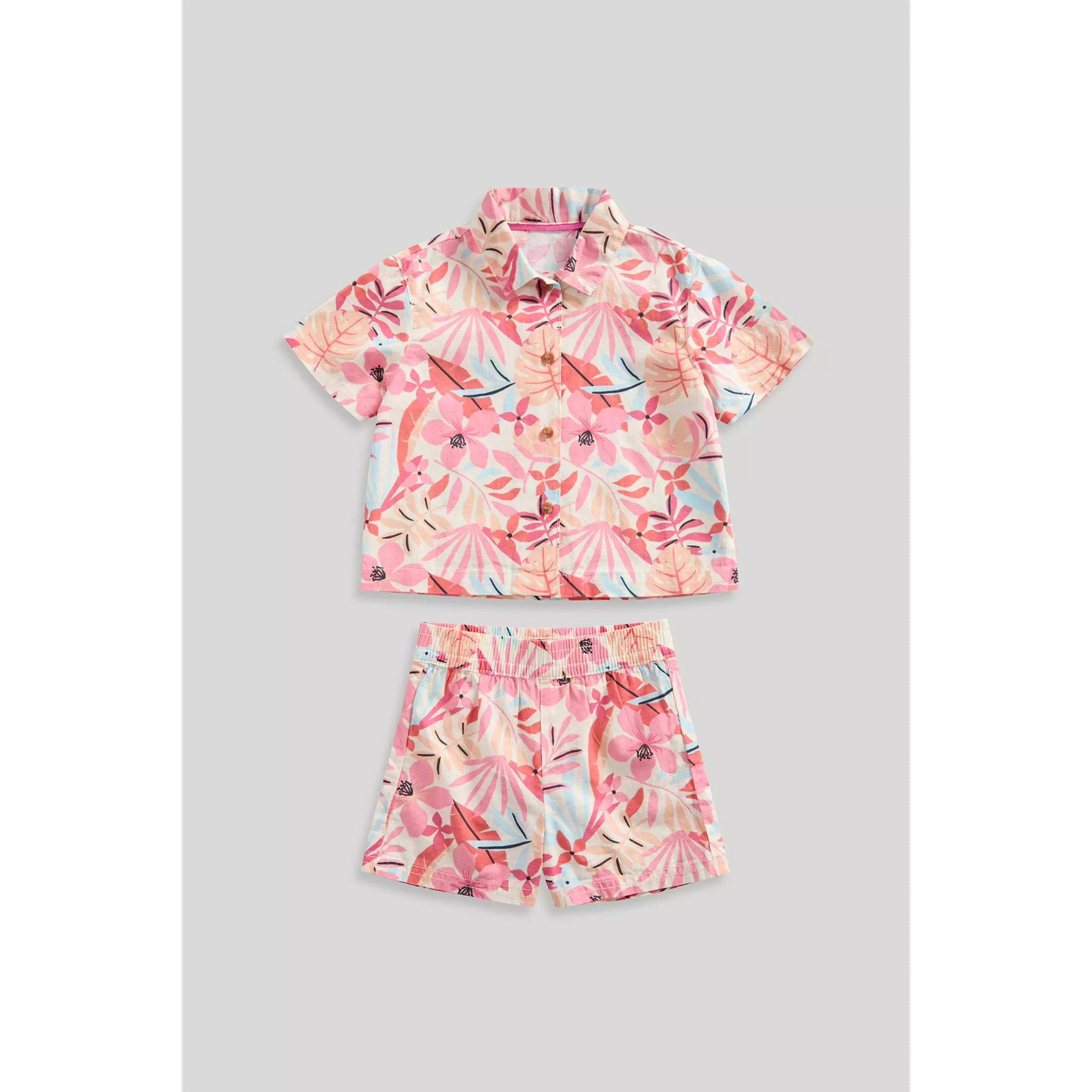 Mothercare Tropical Blouse and Shorts Set - Set Baju Anak Perempuan (Multi)