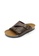 SoleSimple brown Jersey - Dark Brown Leather Sandals & Flip Flops 0D074SHED37452GS_2