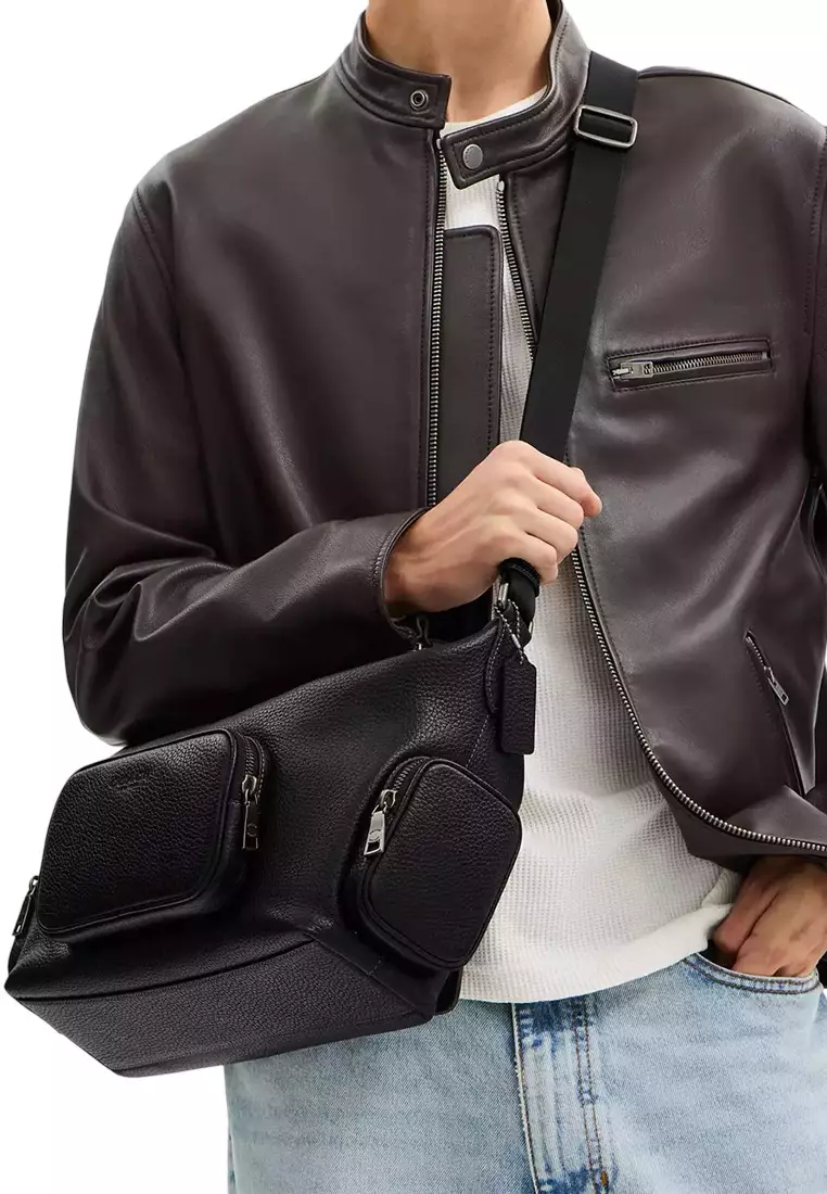 Finn Crossbody Bag With Pockets - Black CCG15