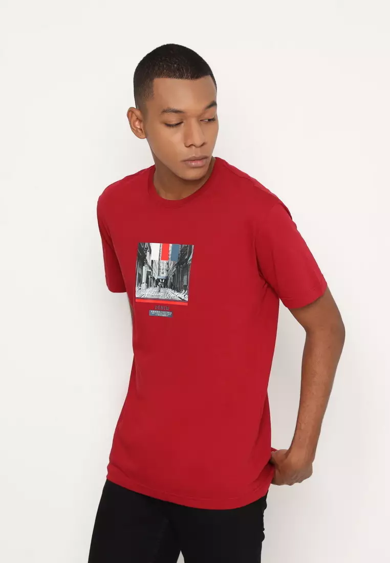 POLICE T-Shirt Cotton Combed Sablon Raster Pria 2073280431