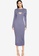 MISSGUIDED blue Overlayer Ribbed Midaxi Dress 4107BAA508DC1BGS_1