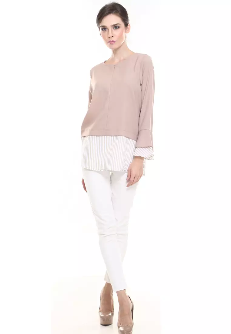 Zalia Top in Nude