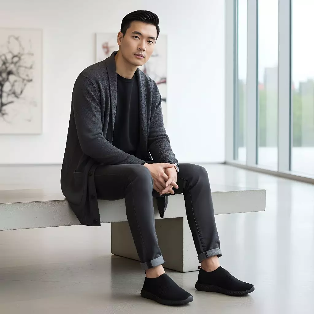 PAULMAY - Sepatu Slip on Pria Berlin - Black Rainbow