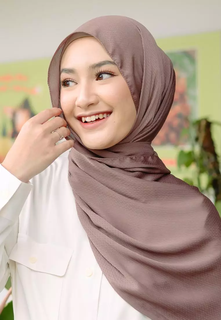 Asha Shawl (Pashmina Silk) Brownie