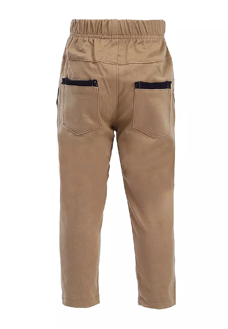 Presleyy Celana Chino Panjang Anak Laki-laki Skinny Pants Stretch Material Cotton Twill ORIGINAL - Mocca