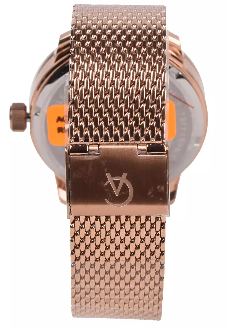 Alexandre Christie - Jam Tangan Pria - Rosegold - Stainless Steel Bracelet - 6548MFBRGSL
