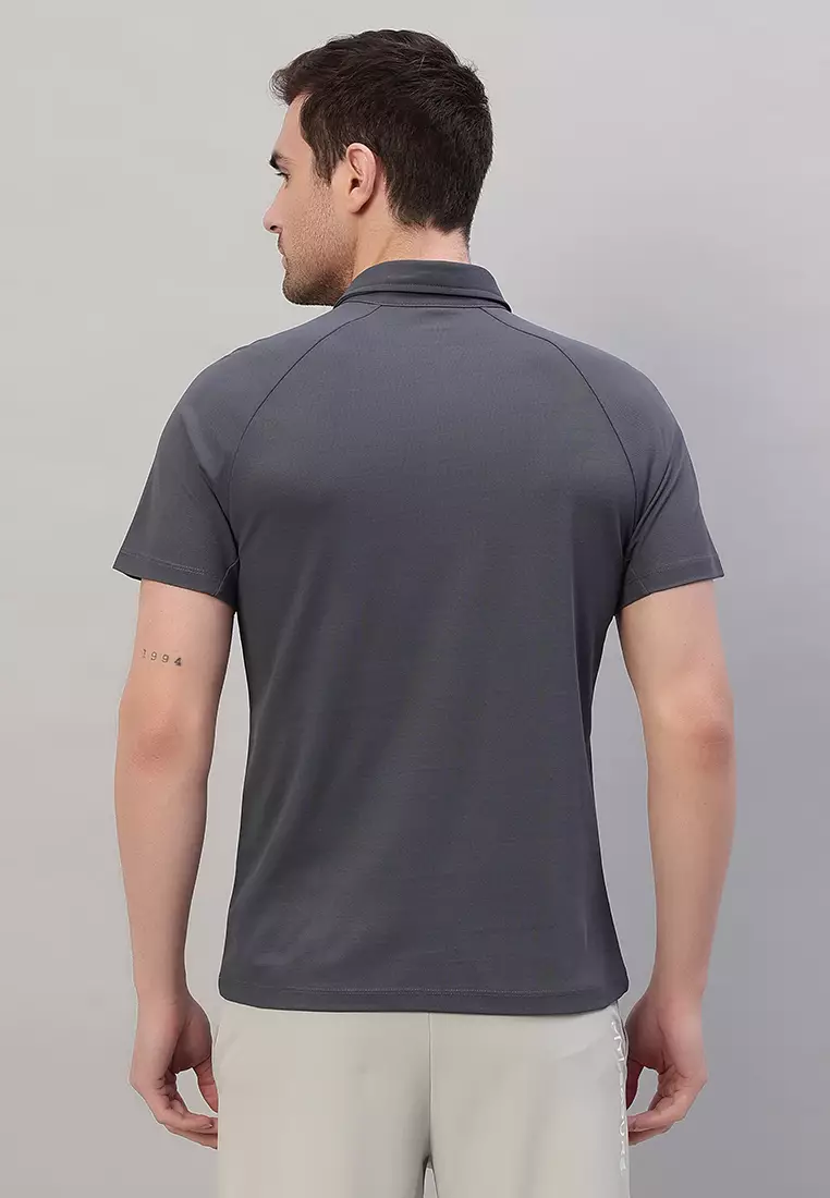 Men's Performance Grey Polo Tshirt