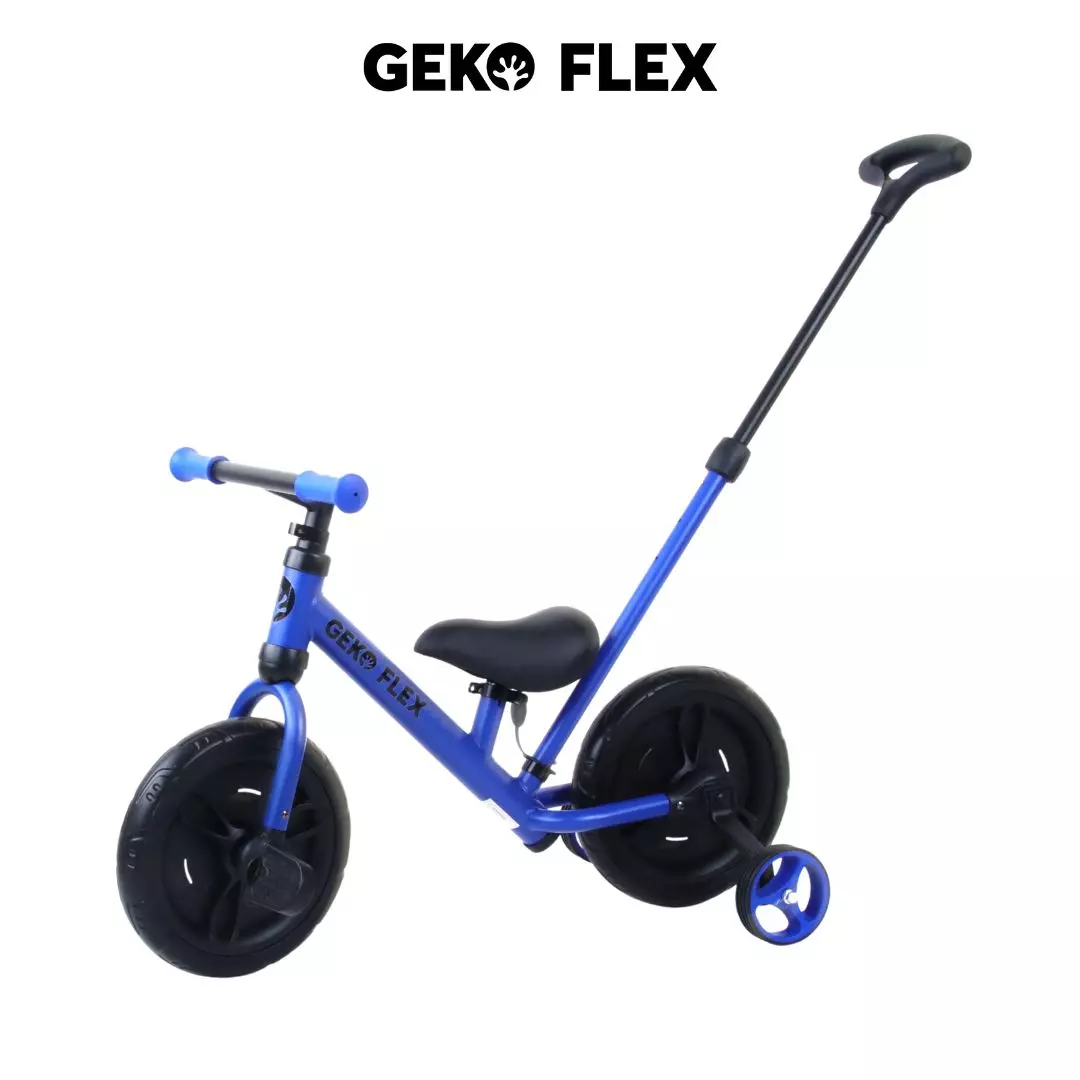 Geko Flex 6in1 Balance Bike Navy Blue - Sepeda Anak multifungsi