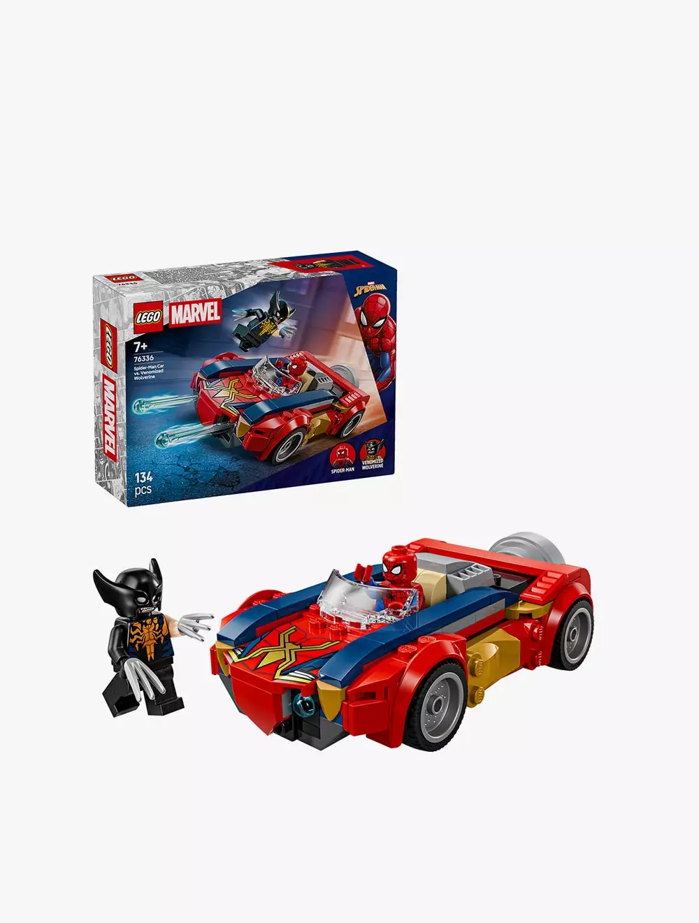 LEGO® Super Heroes Marvel Spider-Man Car vs. Venomized Wolverine - 76336