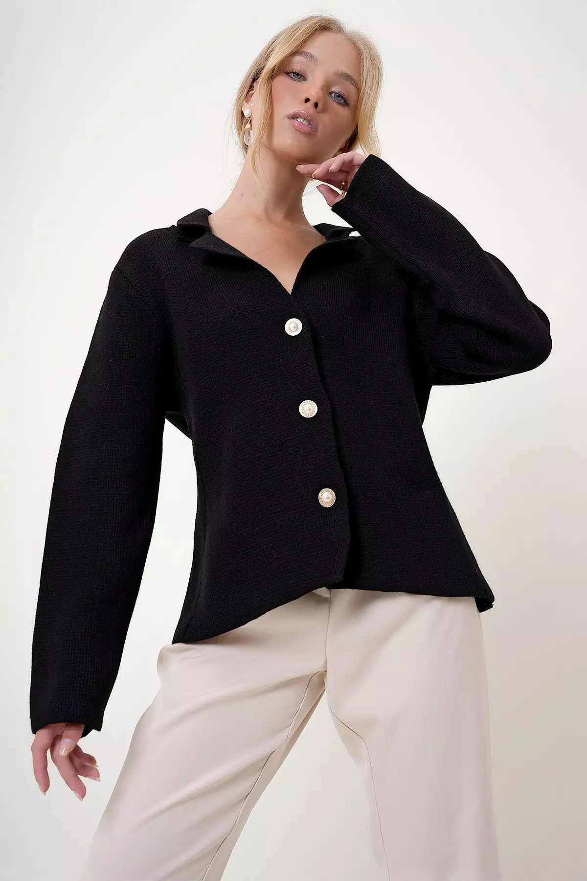 Black Straight Comfort Jacket