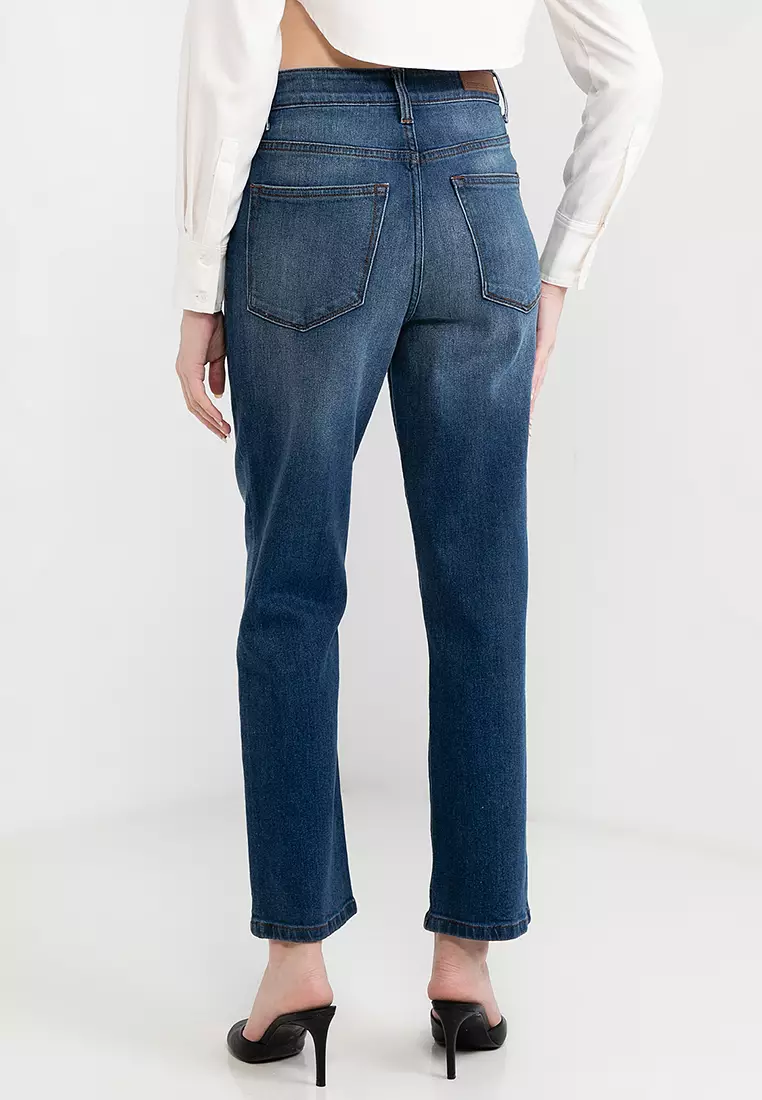 Sugar High Rise Straight Fit Jeans