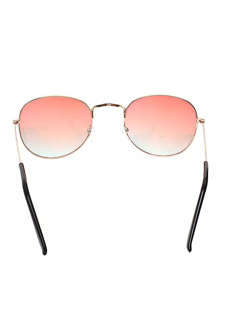 Mackenzie Kacamata Aviator Polarized Lens Sunglasses UV Protection Frame Material Metal ORIGINAL - Gold Red