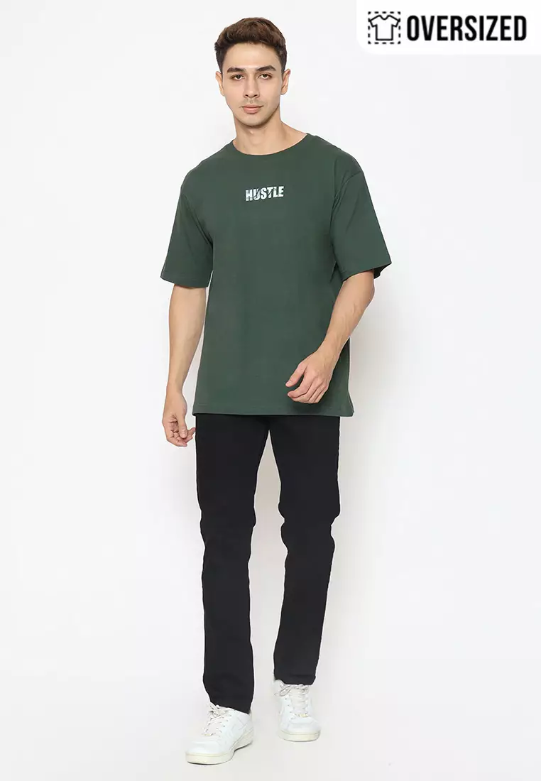 RBJ T-Shirt Cotton Oversized Pria 2079230321