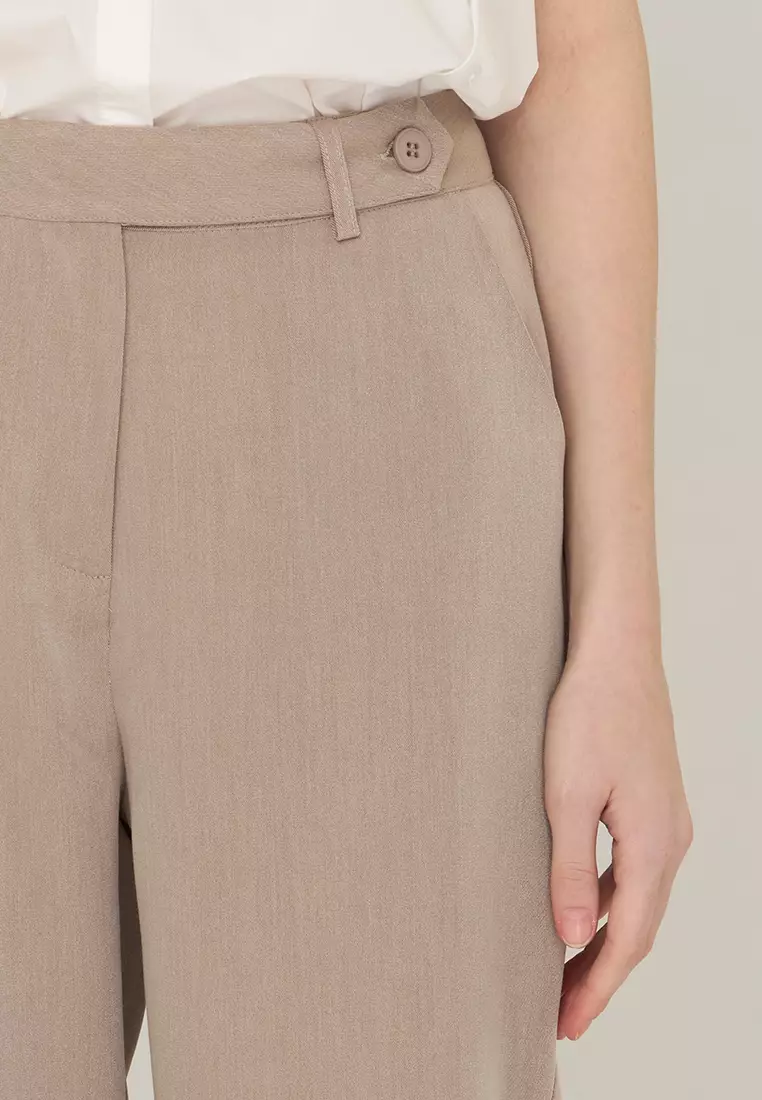 Allona Relaxed-Fit Pants with Pocket Detail