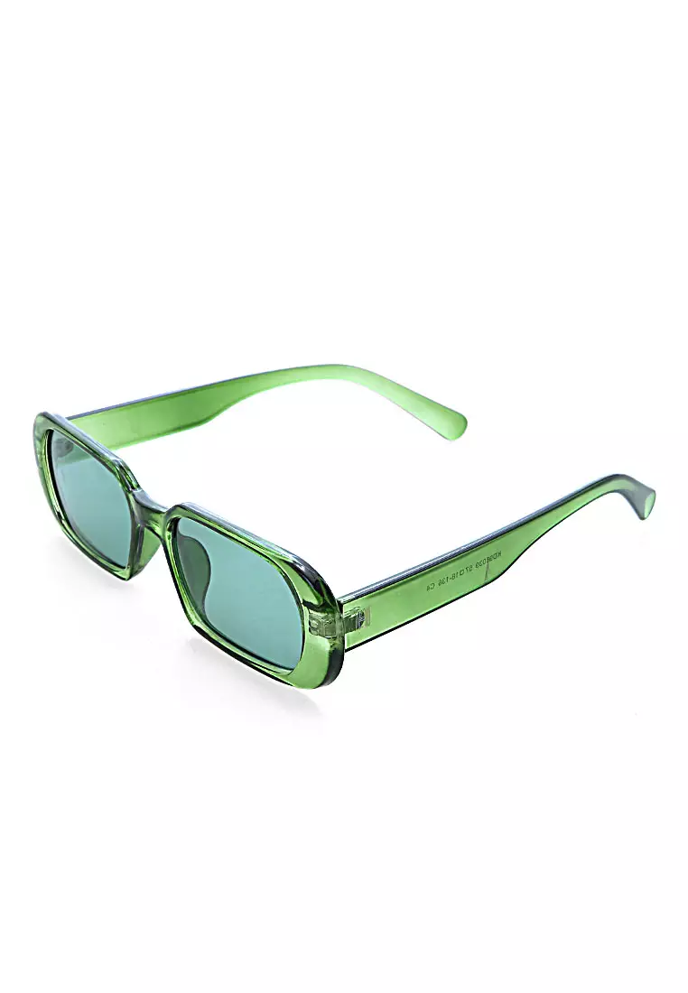 Mackenzie Kacamata Oval Frame Sunglasses Material PC ORIGINAL - Green