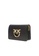 Pinko black Pinko LOVE CLICK mini hollow chain with adjustable leather shoulder strap Bird Swallow Bag B59B7AC0EEE0C9GS_3