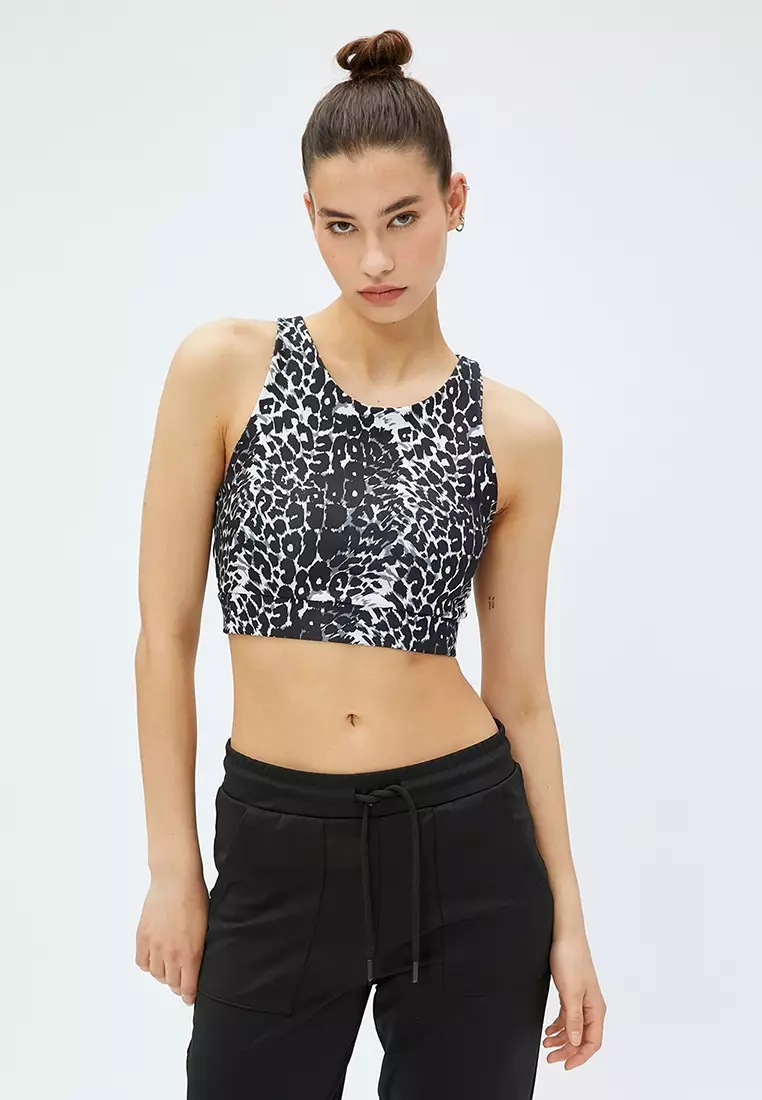 KOTON Basic Sports Bras Halterneck Collar 2024, Buy KOTON Online