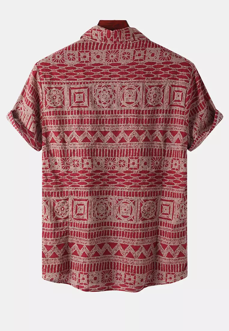 Printed Short-Sleeved Shirt YL5820