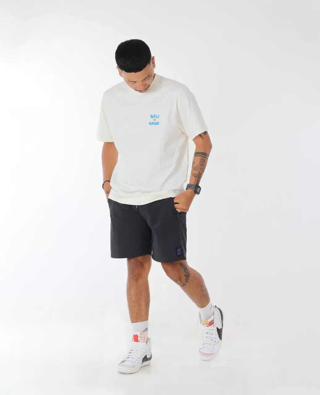 Rip Curl Men Bali Utopia Desto Tee - Bone Bali