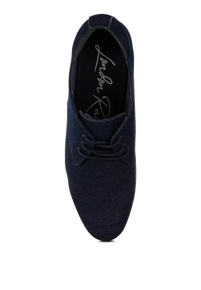 Men's Denim Oxford Shoes