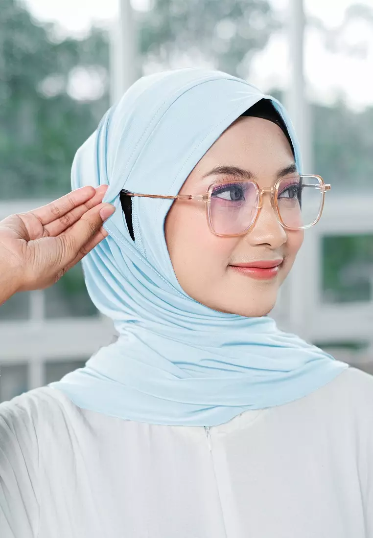 HIJAB INSTAN ZENYA - LIGHT BLUE