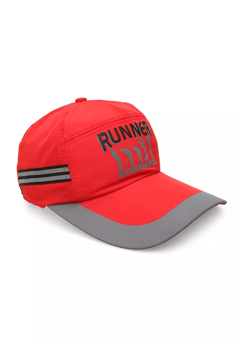 Jahari Topi Baseball Pria Wanita Resizable Strap Sporty Cap Material Polyester ORIGINAL - Red