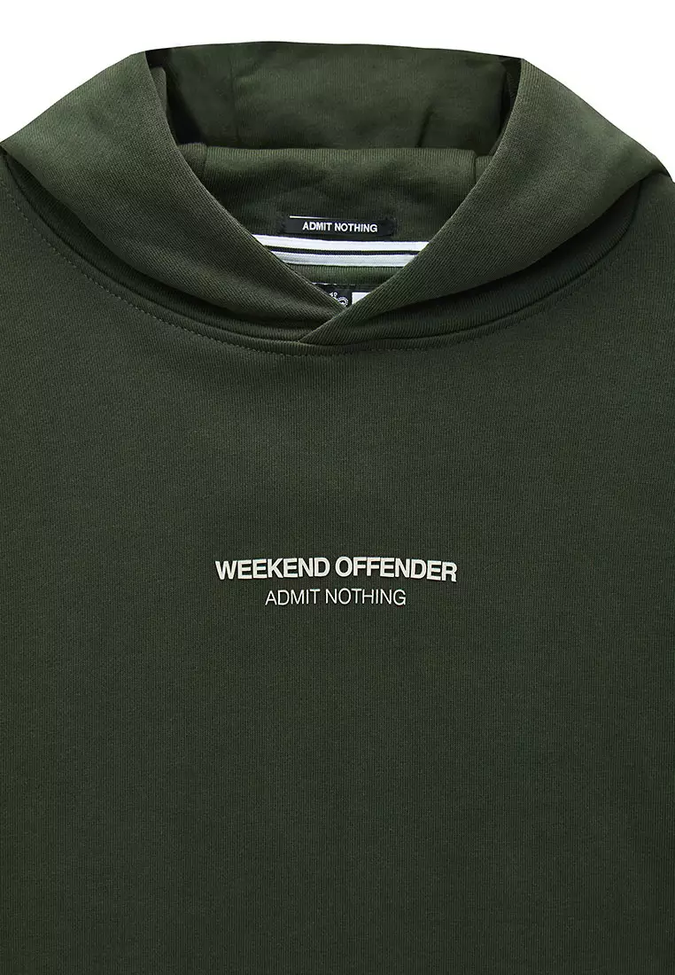 MENS BLACK FOREST/CALCIUM COBAIN WOAN HOODIE WITH SEAMED IN POCKET