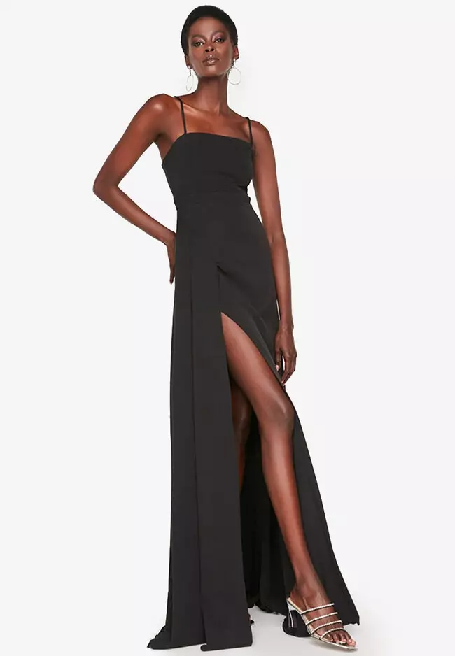 Buy Trendyol Slit Decollete Evening Dress Online