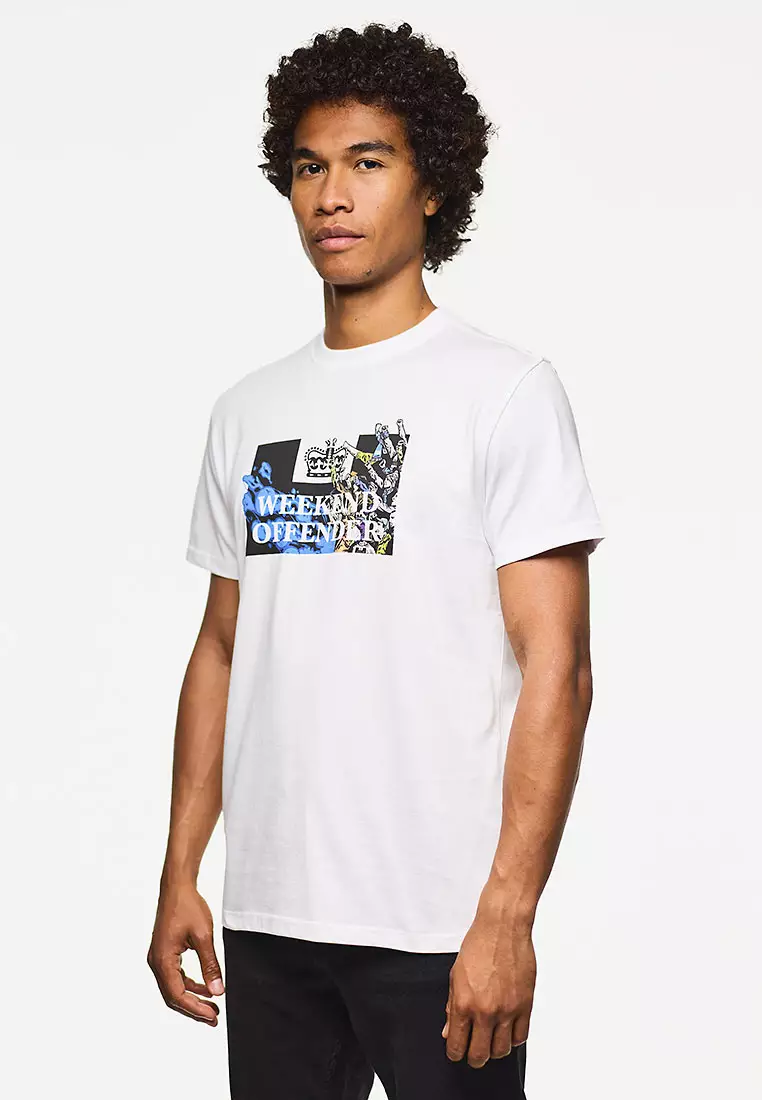 MENS WHITE MOLAZZA GRAPHIC TEE