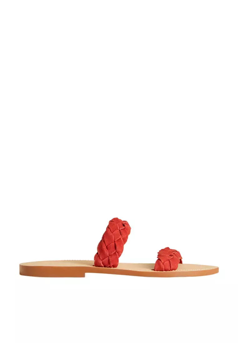 Discount on Mango  shoes - SKU: Braided Straps Sandals