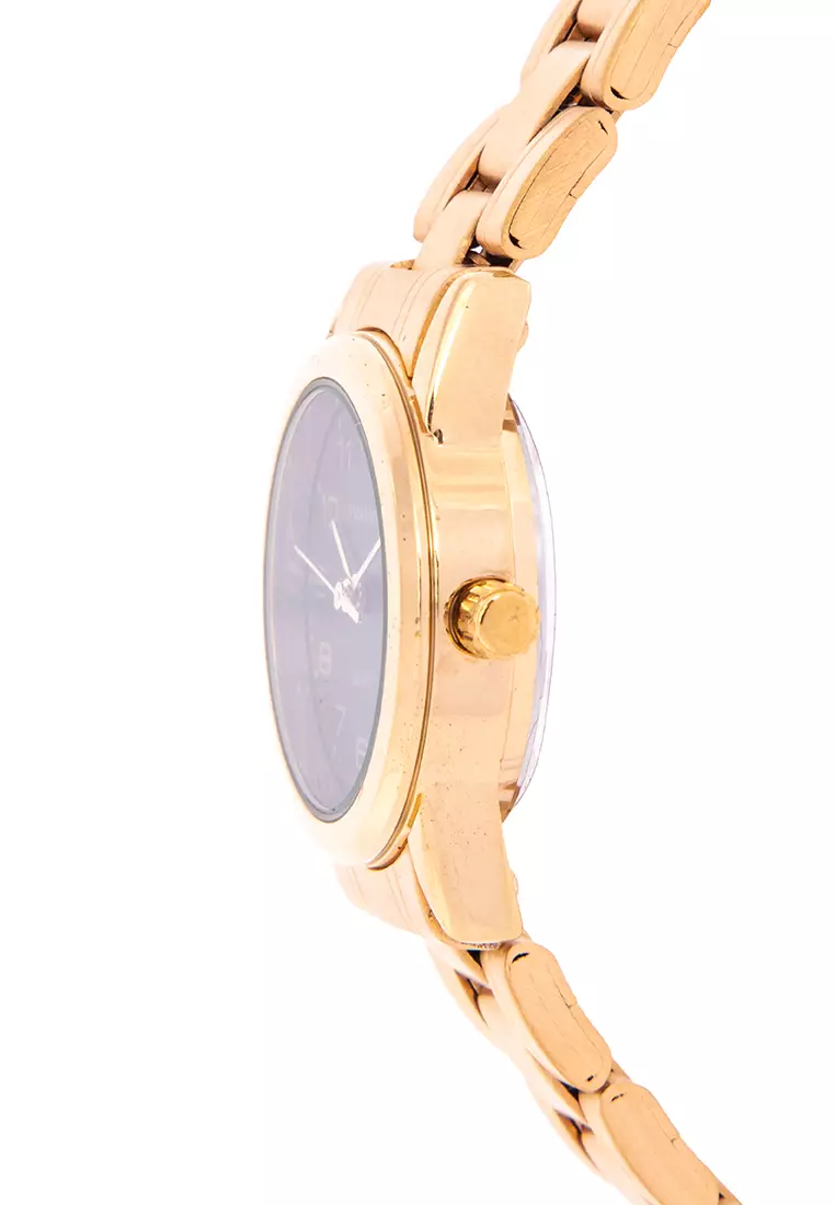 Analog Watch 20122203-Gold - Black Dial