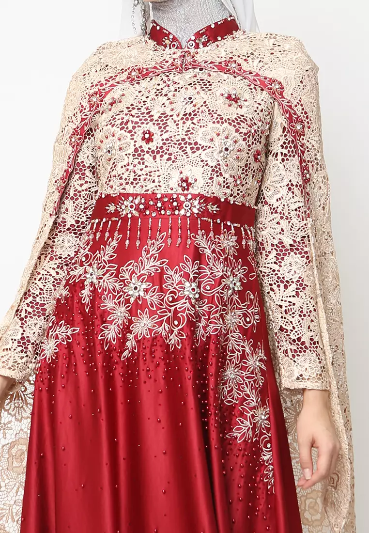 Bibiq Gamis Brokat Satin