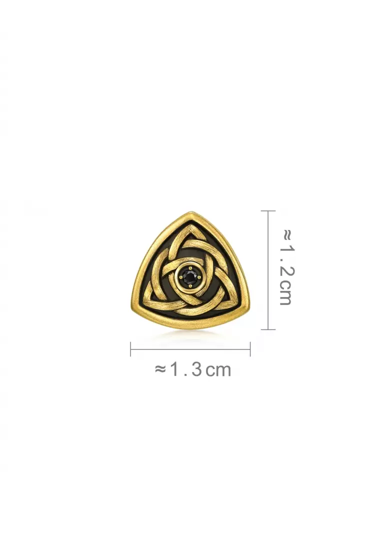 999 Gold Symbolising Blessings and Protection Charm for Men 94593C  [Bracelet not included]