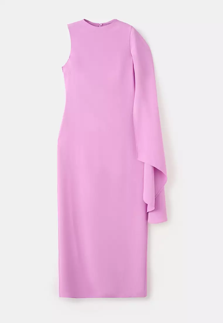 strapless open back dress Boho Lavender Halter Maxi Dress main image 0