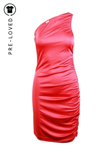 Buy Halston Heritage Pre Loved Halston Heritage Red One Shoulder