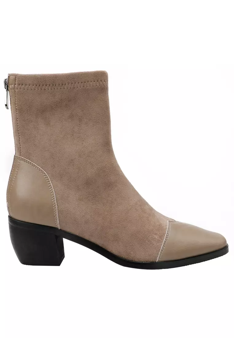 Discount on Twenty Eight Shoes  shoes - SKU: Suede Fabric Stitched Chelsea Boots TE8159-7