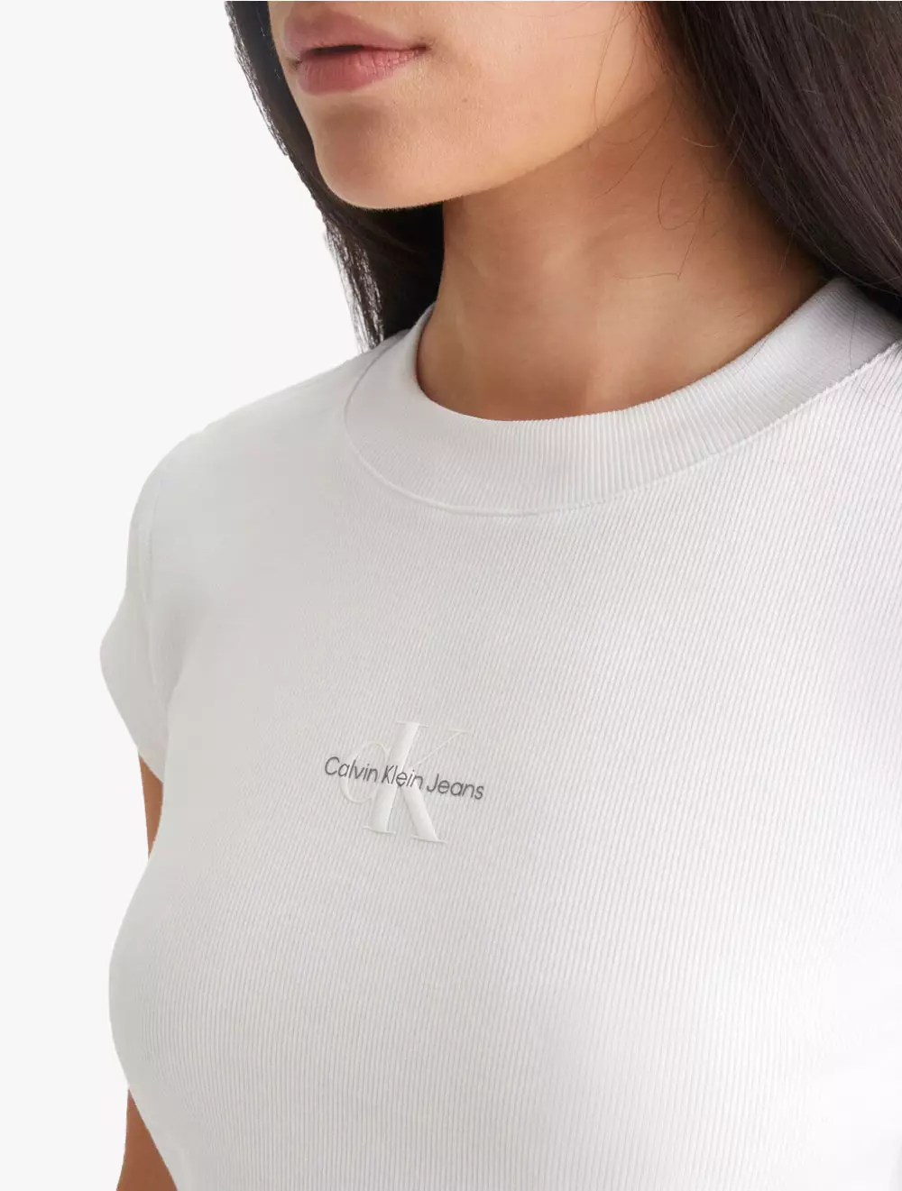 CALVIN KLEIN JEANS - MONOGRAM BABY TEE - white