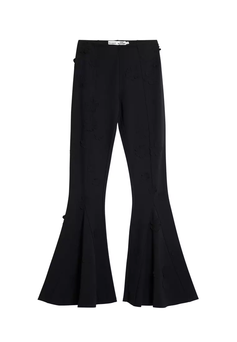 Tyler McGillivary floral bell-bottom pants