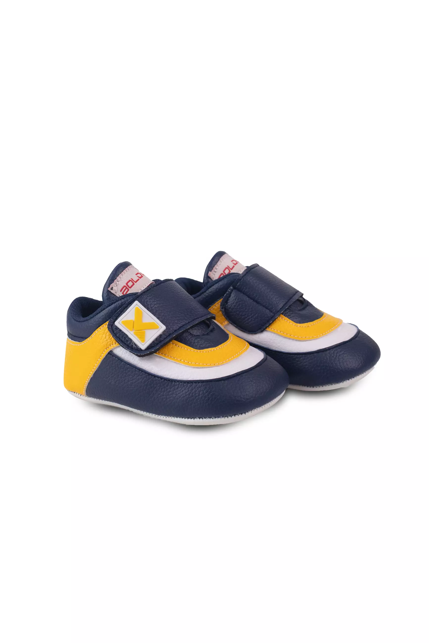 BOLD & KO BK MINI TRAINER 39 Lineup Navy Mustard Pre-walker | Sepatu Bayi | Sneakers Bayi