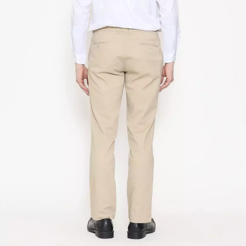 Schoeller Celana Panjang Chinos Pria Slim Fit Cotton Stretch – Cream – S.1-CCSF-O10A-CTS-SF