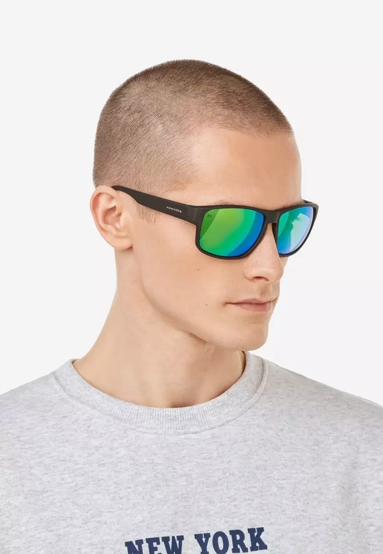 Faster Raw - Polarized Black Emerald Sunglasses for Men and Women, Unisex. Official Product designed and Made in Spain