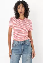 Cloud Dancer/Stripes: High Risk Red