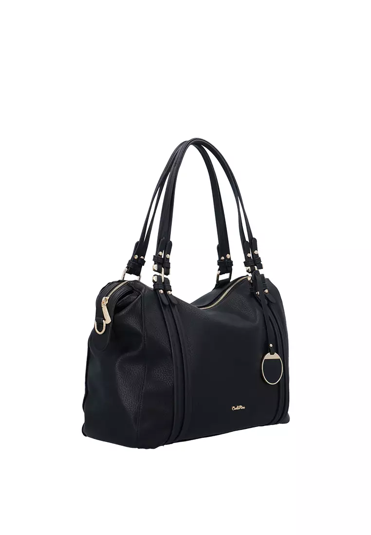 Urban Aura Top Handle Bag - Black