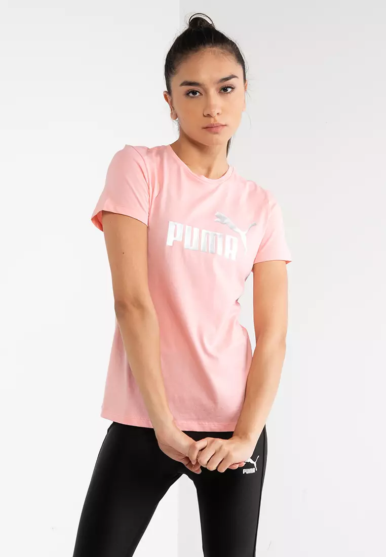 Puma Philippines | Metallic Women\'s Essentials+ 2024 ZALORA Tee Logo Online Buy
