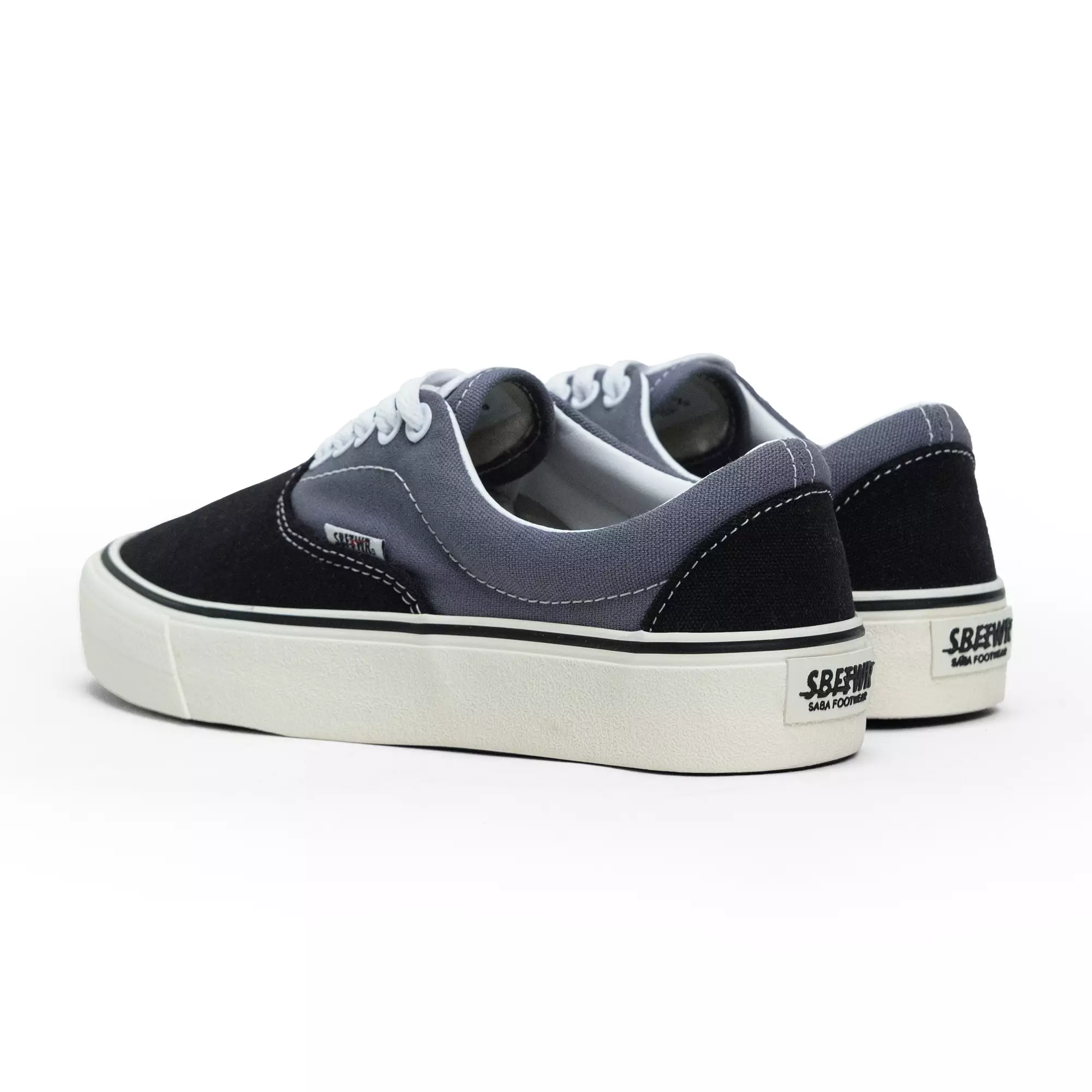 SABA Sykes Black Grey - Sepatu Sneakers Casual Pria Wanita