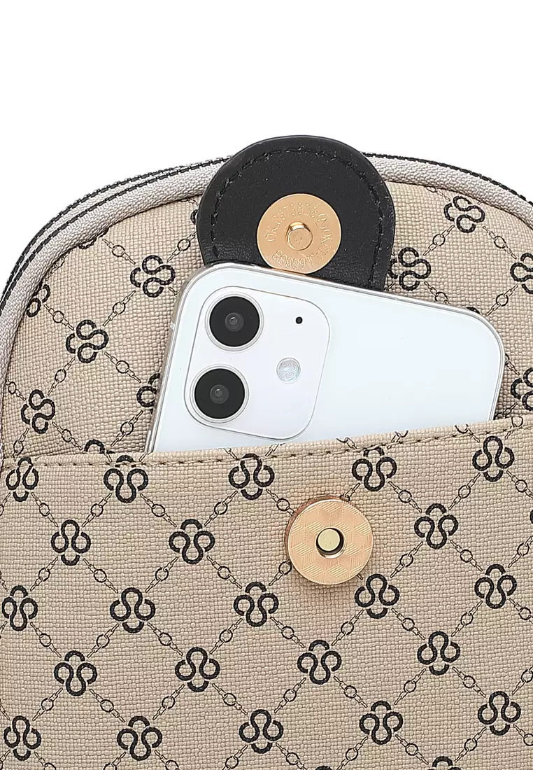 Women's Top Handle Bag / Sling Bag / Crossbody Bag - Khaki