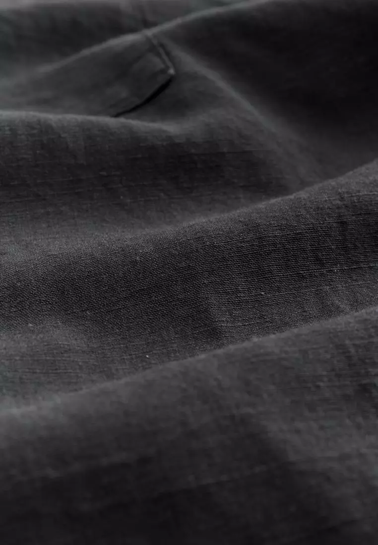 Linen Tencel Blend Short Sleeve Shirt
