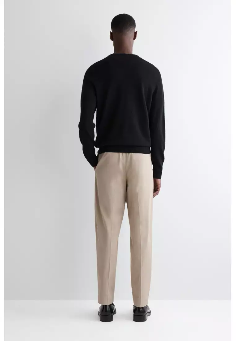 COTTON REGULAR-FIT STRAIGHT-LEG CHINOS